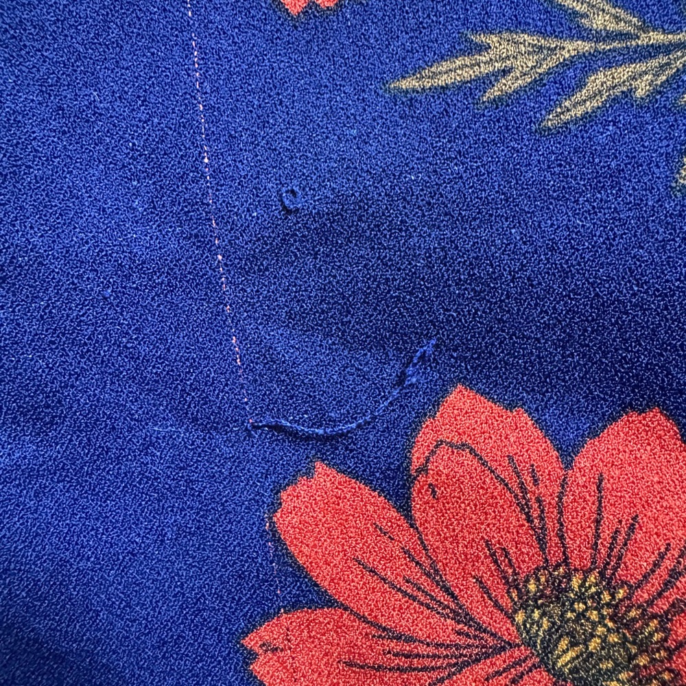 Princess Highway Navy with Orange Poppy Floral Design, Midi Tie-Waist - Picture 8 of 10